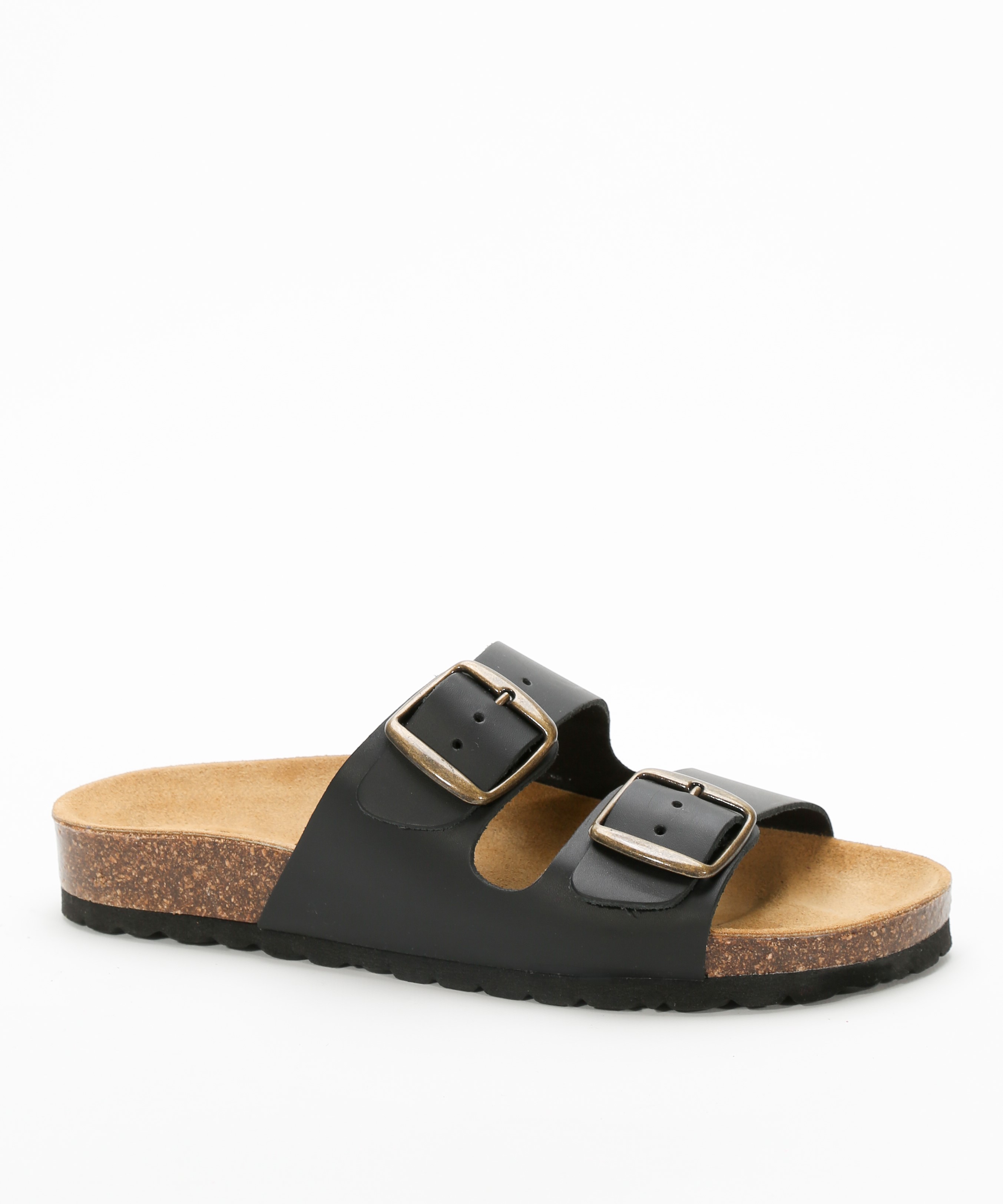 Sandalias de piel planas con hebillas  image number null